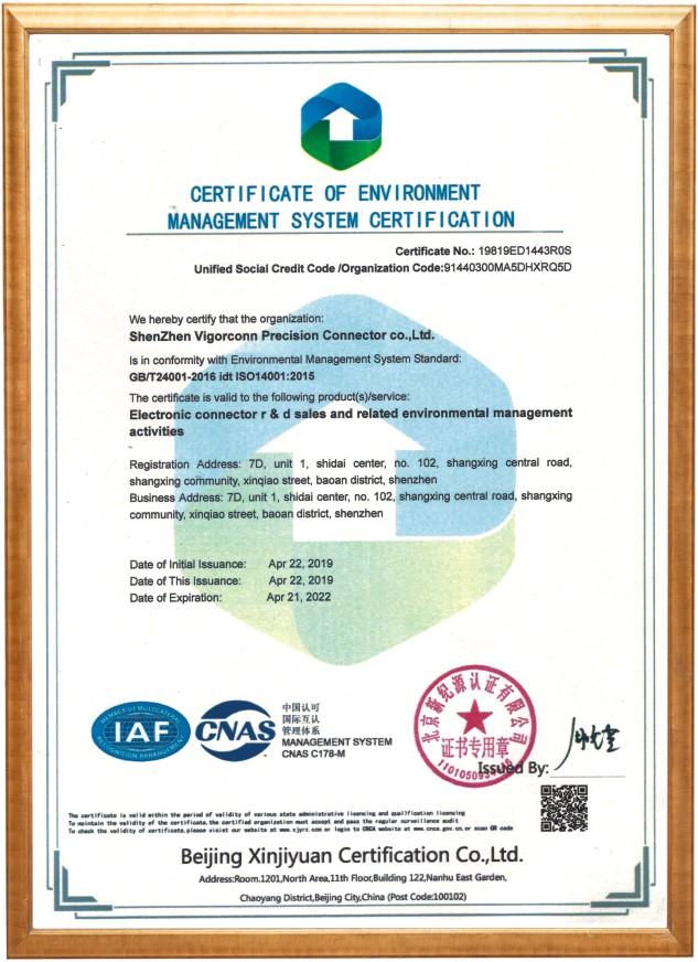 环境管理体系认证 